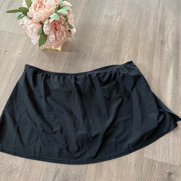 New Time & Tru Black Swim Skirt Bikini Bottoms - Picture 3 of 5